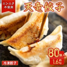 天竜餃子 80個入り! 約1.6kg【ニンニク不使用】いつでも手軽に美味しく食べれる冷凍餃子