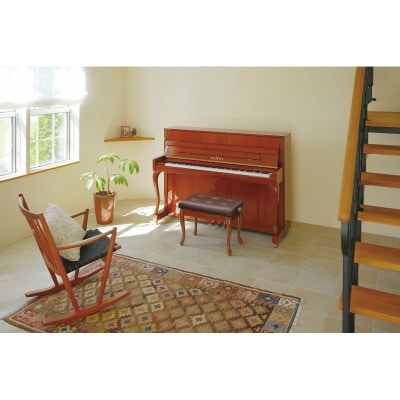 【ピアノ】カワイ KAWAI の新品アップライトピアノLD-200(ウォルナット色)
