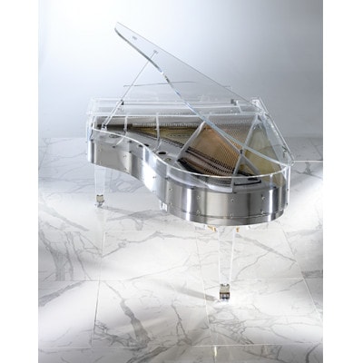 【ピアノ】カワイ KAWAI の新品透明クリスタルグランドピアノCR-45