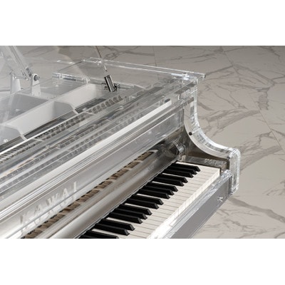 【ピアノ】カワイ KAWAI の新品透明クリスタルグランドピアノCR-45