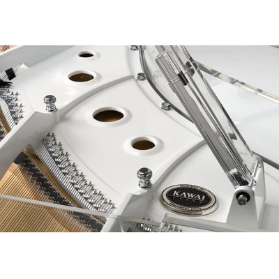 【ピアノ】カワイ KAWAI の新品透明クリスタルグランドピアノCR-45