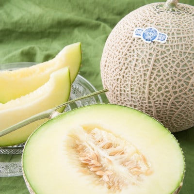 静岡県磐田市 クラウンメロン 白等級 約1.3kg×2個