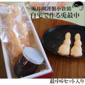 兎月園 もなか 小倉餡 兎 ご自宅で 作る キット お子様も 簡単 つぶしあん