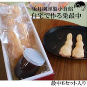 兎月園 もなか 小倉餡 うさぎ ご自宅で 作る 和菓子 お子様 簡単 つぶしあん ギフト