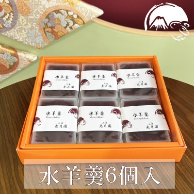 【熨斗】水羊羹6個　お中元　和菓子　三島　静岡