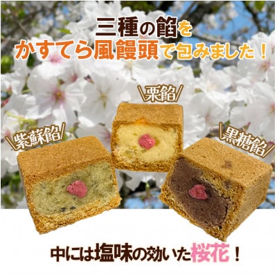 【敬老の日】三島ざくら6個入り(栗餡2個・黒糖餡2個・しそ餡2個)詰め合わせ　静岡県三島市
