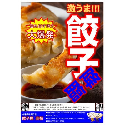 餃子屋 満福  特製オリジナル冷凍生餃子　20個入り×2パック