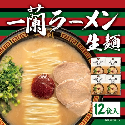 一蘭ラーメン生麺セット12食入(豚骨ラーメン)【太宰府市】