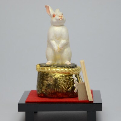 干支「卯之神」博多人形伝統工芸士西山陽一制作 2023年新年飾り