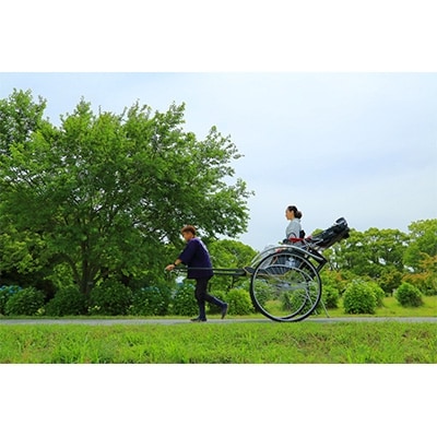 人力車でのんびりめぐる令和の里太宰府(観世音寺宝物殿チケット2枚、大宰府展示館チケット2枚付)