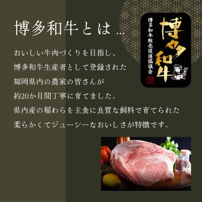 博多和牛すき焼き食べ比べセット(肩ロース250g・モモ250g)(冷凍)