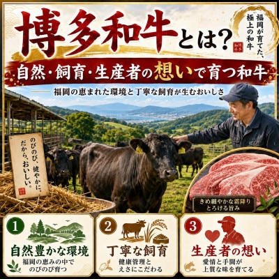 【厳選部位】【A4～A5】博多和牛ロースしゃぶしゃぶすき焼き用　750g(250g×3p)太宰府市