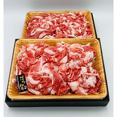 【毎月定期便】【A4～A5】博多和牛切り落とし 1kg(500g×2パック)(太宰府市)全12回