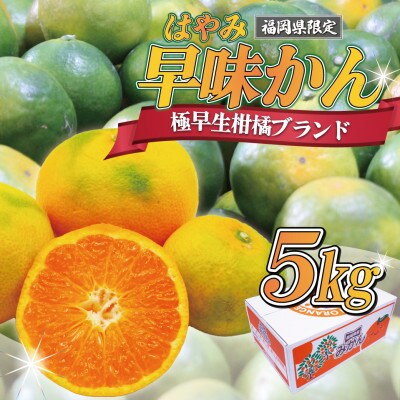 福岡県ブランドみかん「早味かん」 5kg(太宰府市)