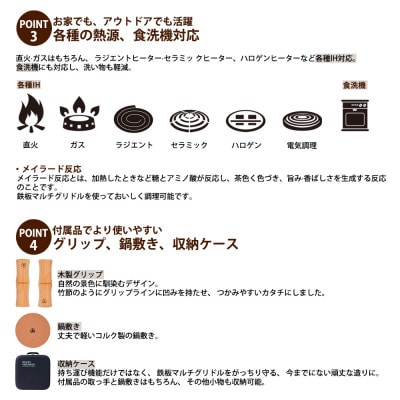 JHQ鉄板マルチグリドル29cmセット