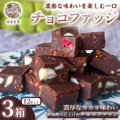 【濃密な味わいを楽しむ一口】チョコファッジ(12粒入り)3箱 福岡県太宰府市