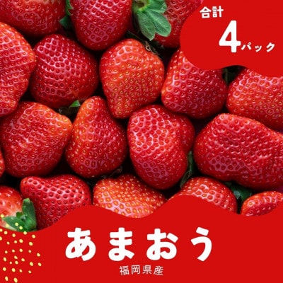 【2027年2月より順次発送・先行受付】福岡産あまおう4パック