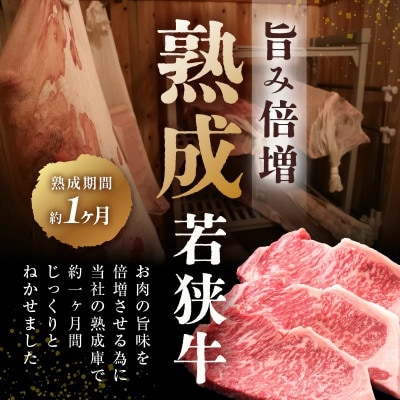 福井のお米で育てた野村さんの若狭牛「熟成サーロインステーキ」200g×3枚[E-2003]