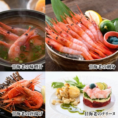 【発泡箱入り】海の上で食べる味!「共栄丸」直送☆船内瞬間冷凍 甘えび 約1.1kg [A-2396]