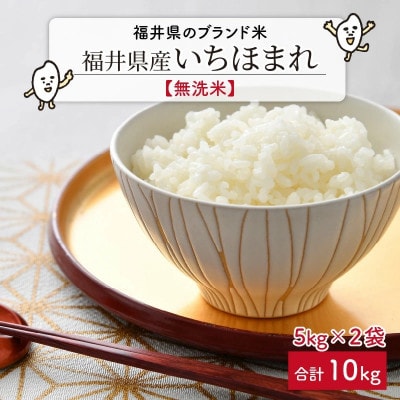 【令和6年産】福井県のブランド米いちほまれ 無洗米10kg (5kg×2袋)[C-6105]