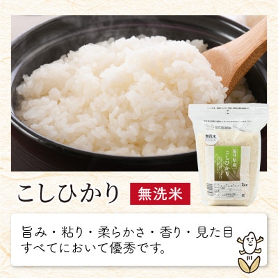【令和6年産】無洗米いちほまれ・こしひかり各2kgセット[A-6110]