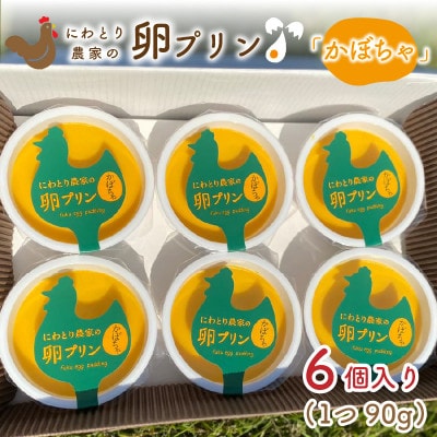 にわとり農家の卵プリン 【かぼちゃ】6個セット [A-4933]