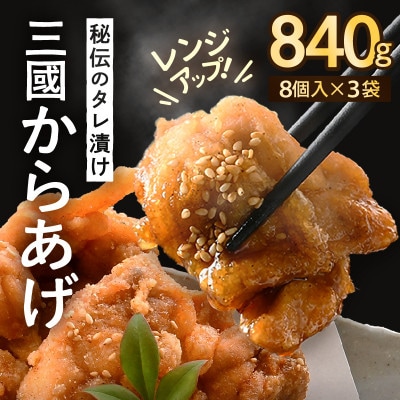 人気料理店の絶品唐揚げ3袋【秘伝ダレ・絶品からあげ・レンジアップ・国産】[A-6525]