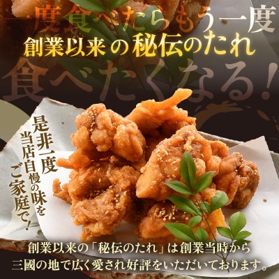 人気料理店の絶品唐揚げ3袋【秘伝ダレ・絶品からあげ・レンジアップ・国産】[A-6525]