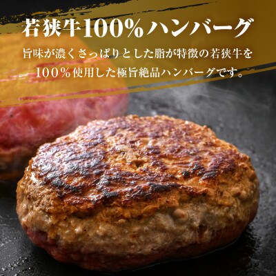 若狭牛の極上ハンバーグ 200g × 3個[B-1802]