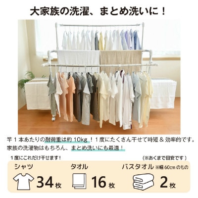 daim 伸縮式物干し ワイド1.4(シャンパンゴールド)[C-18406]