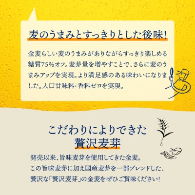 【2ヵ月定期便】金麦 糖質75%オフ 500ml 24本 発泡酒 ch016-023-1rz