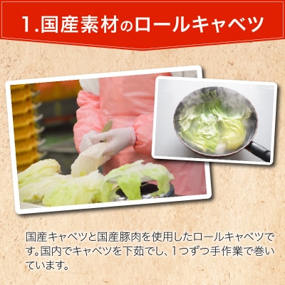 国産豚で作ったロールキャベツ(10袋セット)　お弁当やおかずにも!　[022J04]