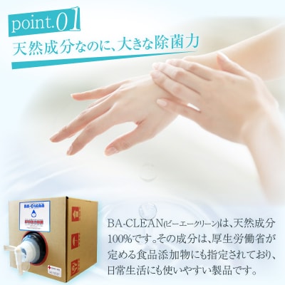 除菌・消臭剤　BA-CLEAN10L(ビーエークリーン)[028J02]