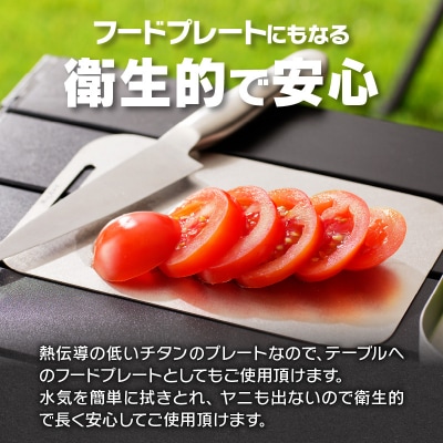 鍛冶屋の頓珍漢 ラージメスティンサイズ チタンカッティングボード[050S21]