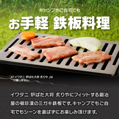 鍛冶屋の頓珍漢 ミガキ鉄板 A280T9 イワタニ 炉ばた大将 炙りや[050S22]
