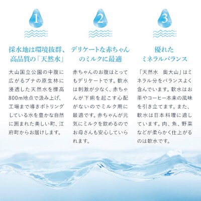 【定期便全6か月】天然水奥大山(2L×12本×6回)