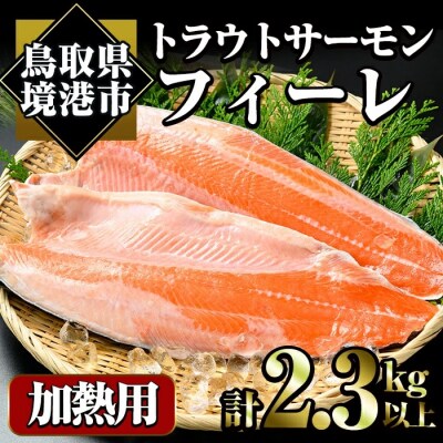トラウトサーモンフィーレ加熱用(2枚/計2.3kg)