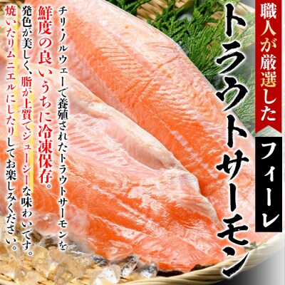トラウトサーモンフィーレ加熱用(2枚/計2.3kg)
