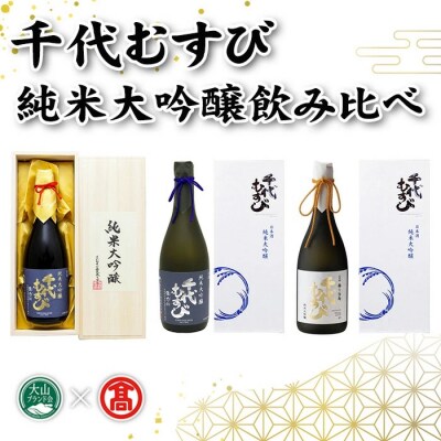 <千代むすび酒造>純米大吟醸飲み比べ 箱入(720ml×3種)