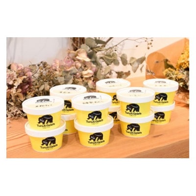 那須町産米粉から生まれたクラフトジェラート『たぬジェラ』6個セット