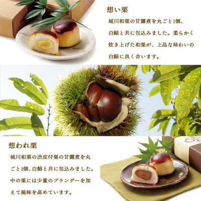 <道の駅きはない屋「想い・想われ」栗菓子セット(12個入)>　和菓子　和栗　国産　スイーツ　丸ごと