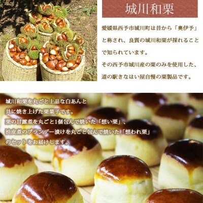 <道の駅きはない屋「想い・想われ」栗菓子セット(18個入)>　スイーツ　和菓子　和栗　丸ごと　国産