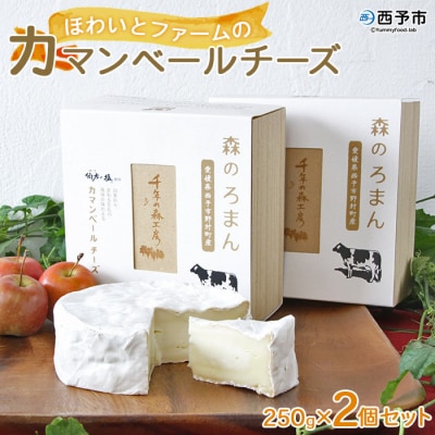 ほわいとファームのカマンベールチーズ「森のろまん」2個セット