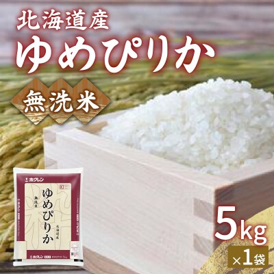 【令和7年産】 ホクレン ゆめぴりか 無洗米5kg(5kg×1) TYUA020