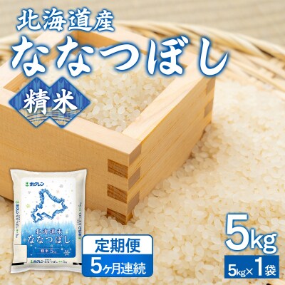 【5ヶ月定期配送】(精米10kg)ホクレンななつぼし(5kg×2袋) TYUA121