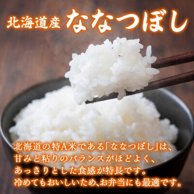 令和7年産【隔月3回配送】(精米12kg)ホクレン喜ななつぼし(2kg×6袋) TYUA124