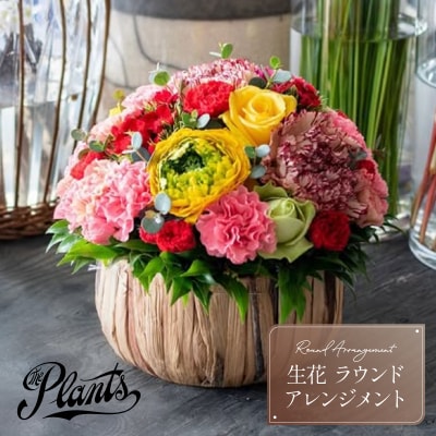 ラウンドアレンジメント オリジナル 花束 フラワーアレンジメント 生花 ThePlants