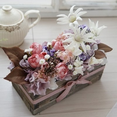 まるで生花のようなスモールガーデン(ピンク)
