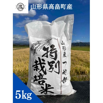 【毎月定期便】【山形県高畠産】特別栽培米 つや姫 5kg全6回