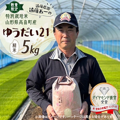 【数量限定】令和7年  精米 5kg ゆうだい21 特別栽培米 遠藤農園 遠藤五一